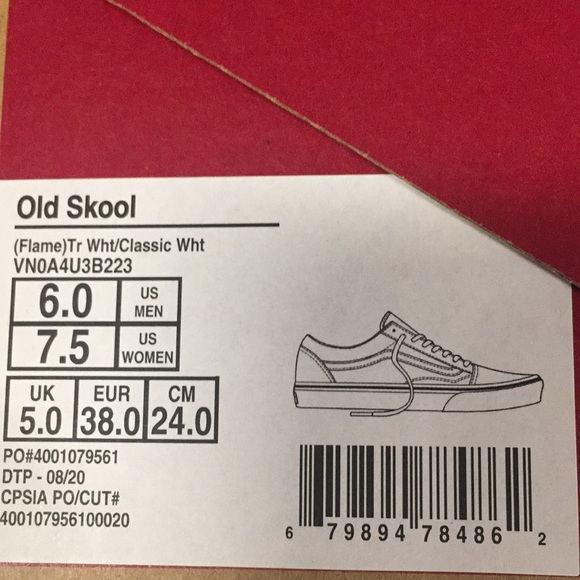 VANS UA ERA (FLAME)TRUE WHITE/CLASSIC WHITE WMNS - Picture 14 of 15